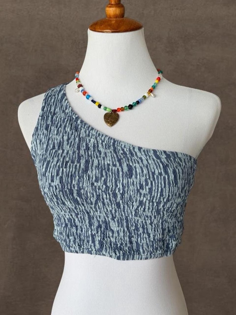 One shoulder crop top